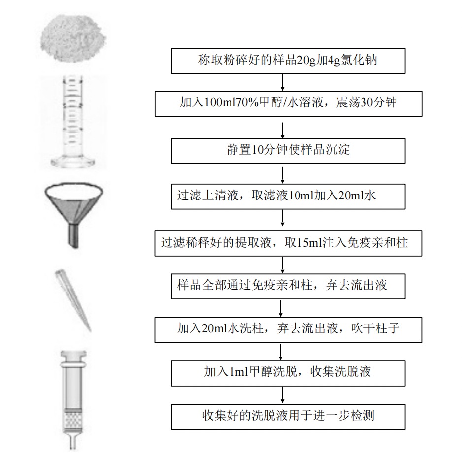 免疫親和小柱操作流程